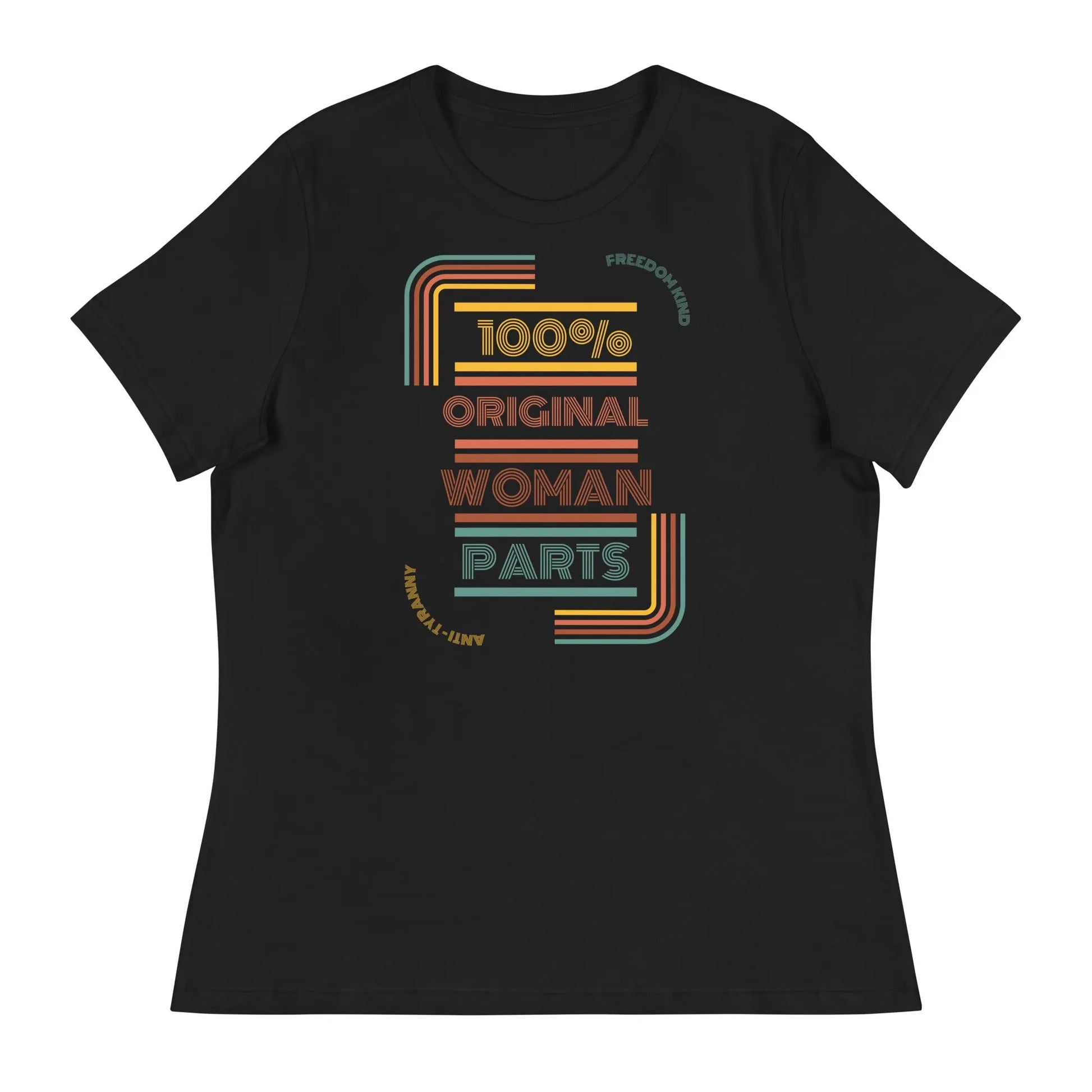 100% Original Woman Parts Women's Relaxed T-Shirt | Freedom Kind Apparel - Image #2