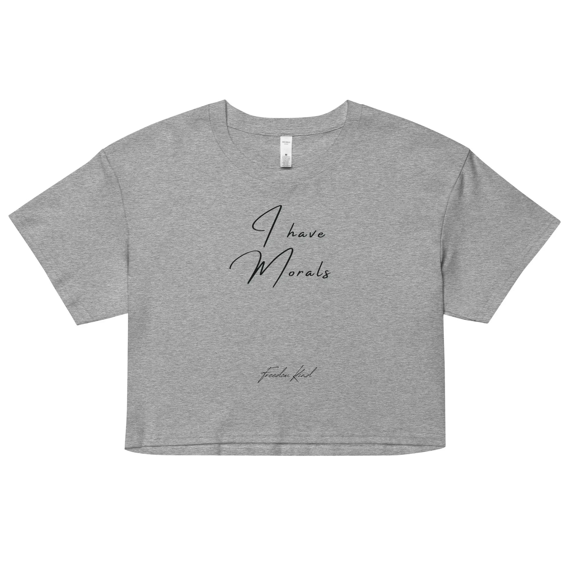 I Have Morals 01 | Women’s crop top - Image #9