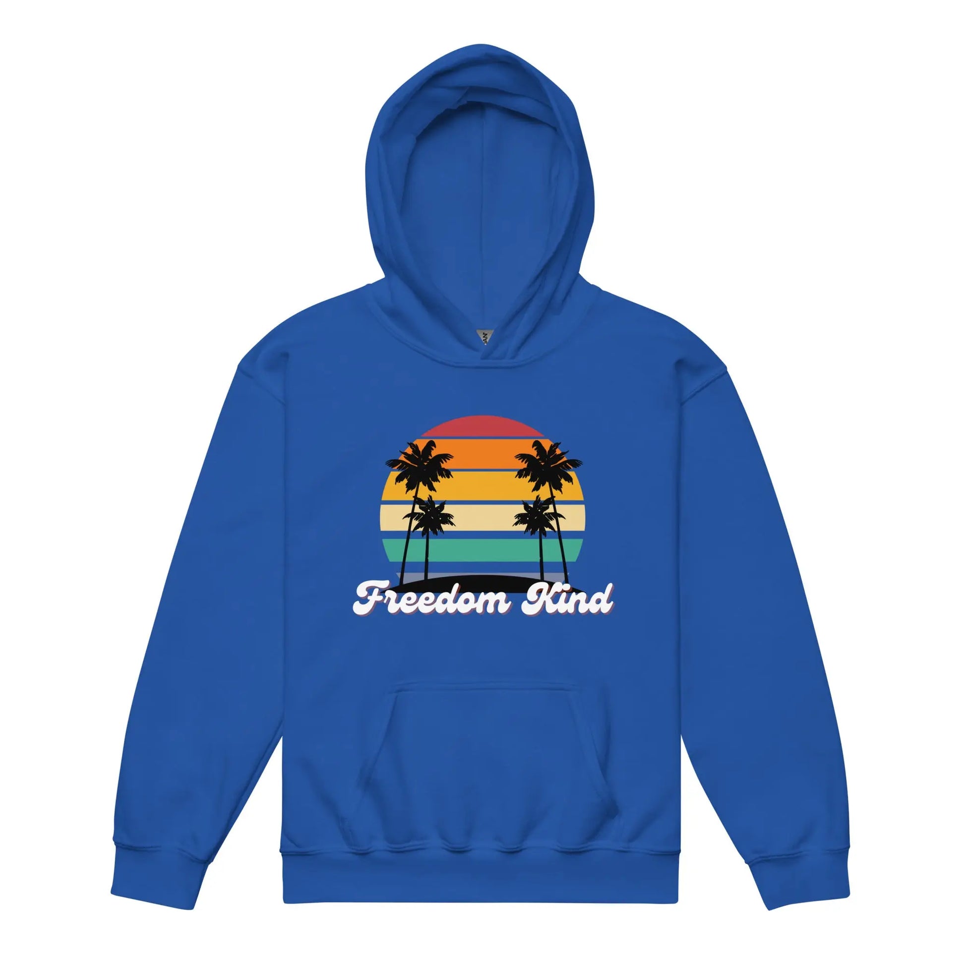 Freedom Kind Beach Sunset Youth heavy blend hoodie - Image #1
