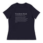 Freedom Kind Definition Women's Relaxed T-Shirt - Image #2