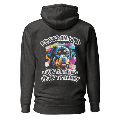 Love Rotties, Hate Tyranny | Men's Hoodie - Image #9