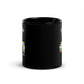 Unwavering Christian Jesus Cross | Freedom Kind Black Glossy Mug - Image #3