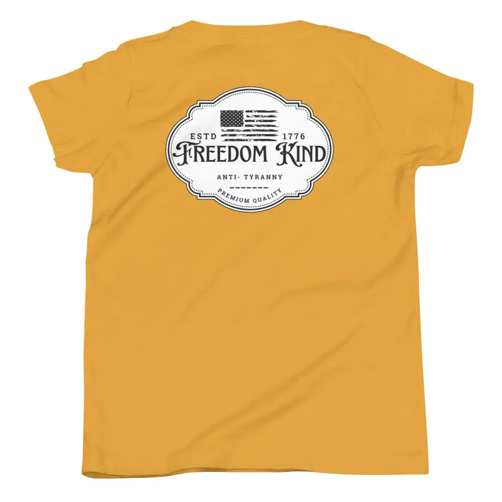 Anti-Tyranny 'Premium Quality' Youth Short Sleeve T-Shirt | Freedom Kind Apparel - Image #24