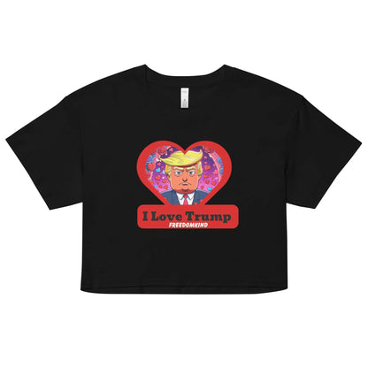 I love Trump 2 | Women’s crop top - Image #2