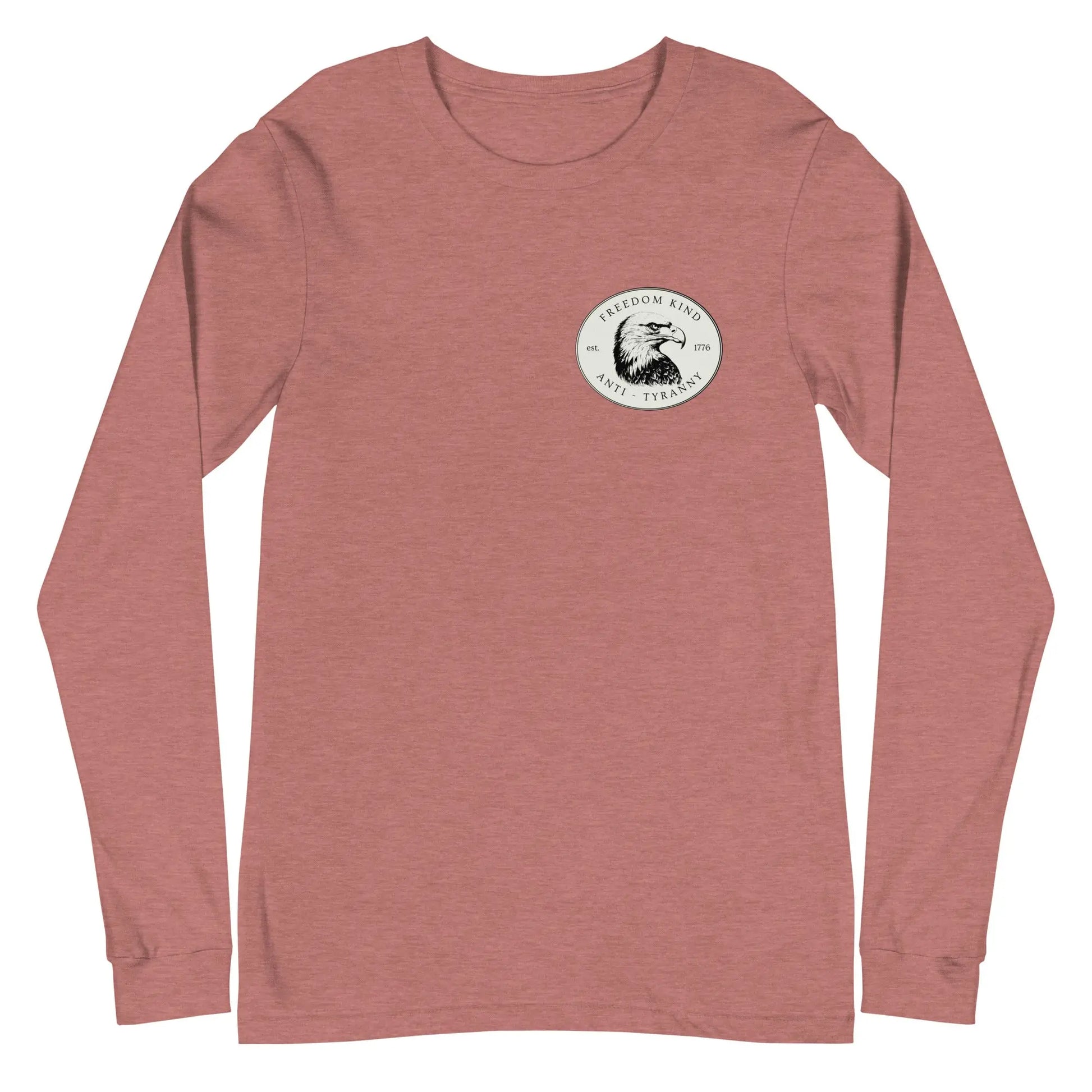 Freedom Kind Bald Eagle Logo Long Sleeve Tee - Image #23
