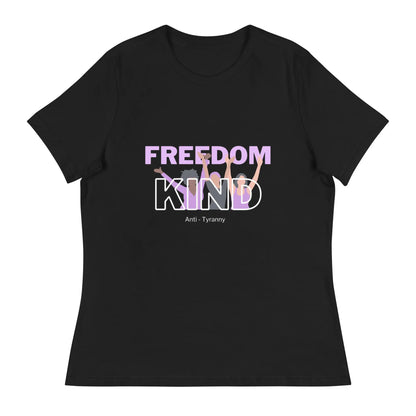 Women's Relaxed T-Shirt: Anti-Tyranny Celebration | Freedom Kind Apparel - Image #1