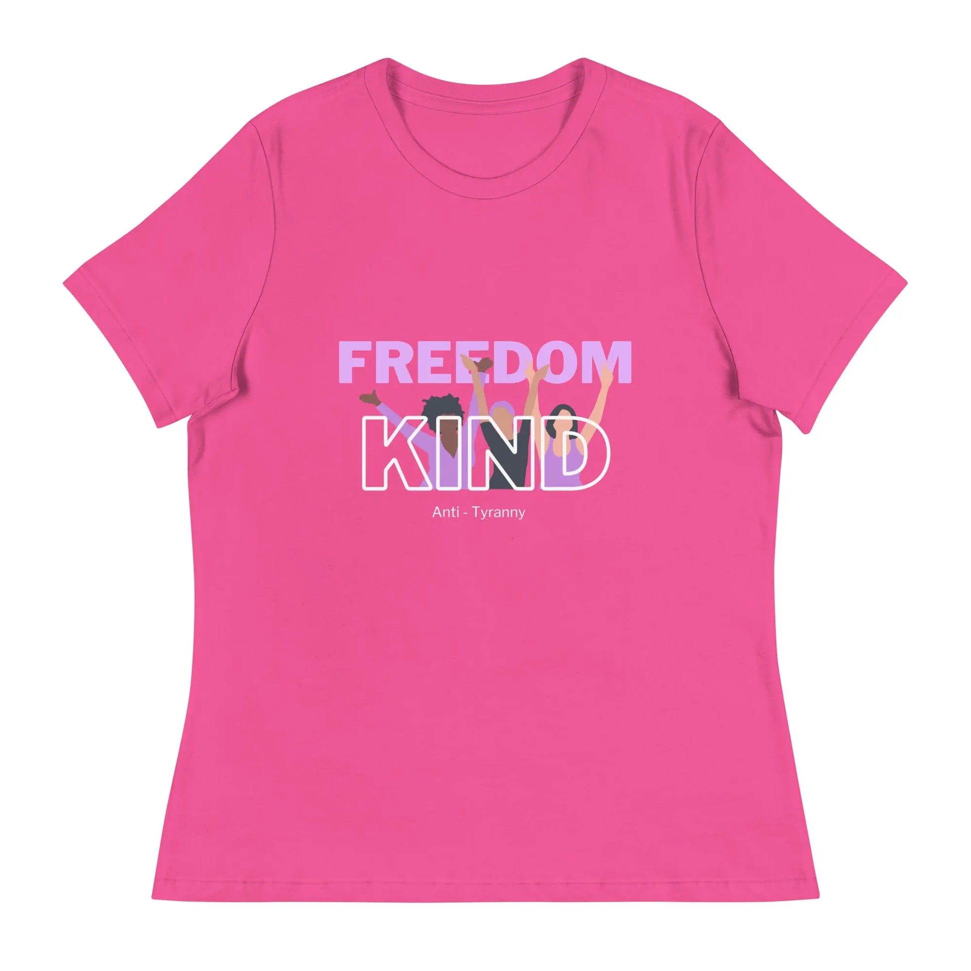 Women's Relaxed T-Shirt: Anti-Tyranny Celebration | Freedom Kind Apparel - Image #3