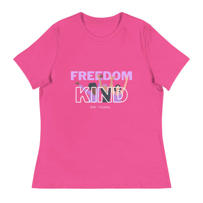 Women's Relaxed T-Shirt: Anti-Tyranny Celebration | Freedom Kind Apparel - Image #3
