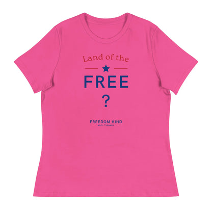 Land Of The Free ? Women's Relaxed T-Shirt | Freedom Kind Apparel - Image #8