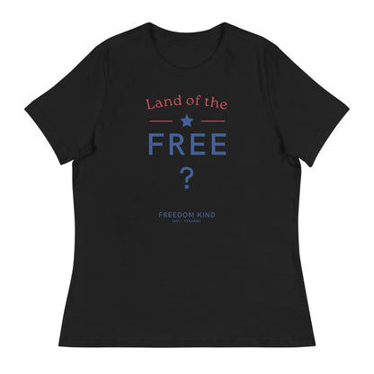 Land Of The Free ? Women's Relaxed T-Shirt | Freedom Kind Apparel - Image #2