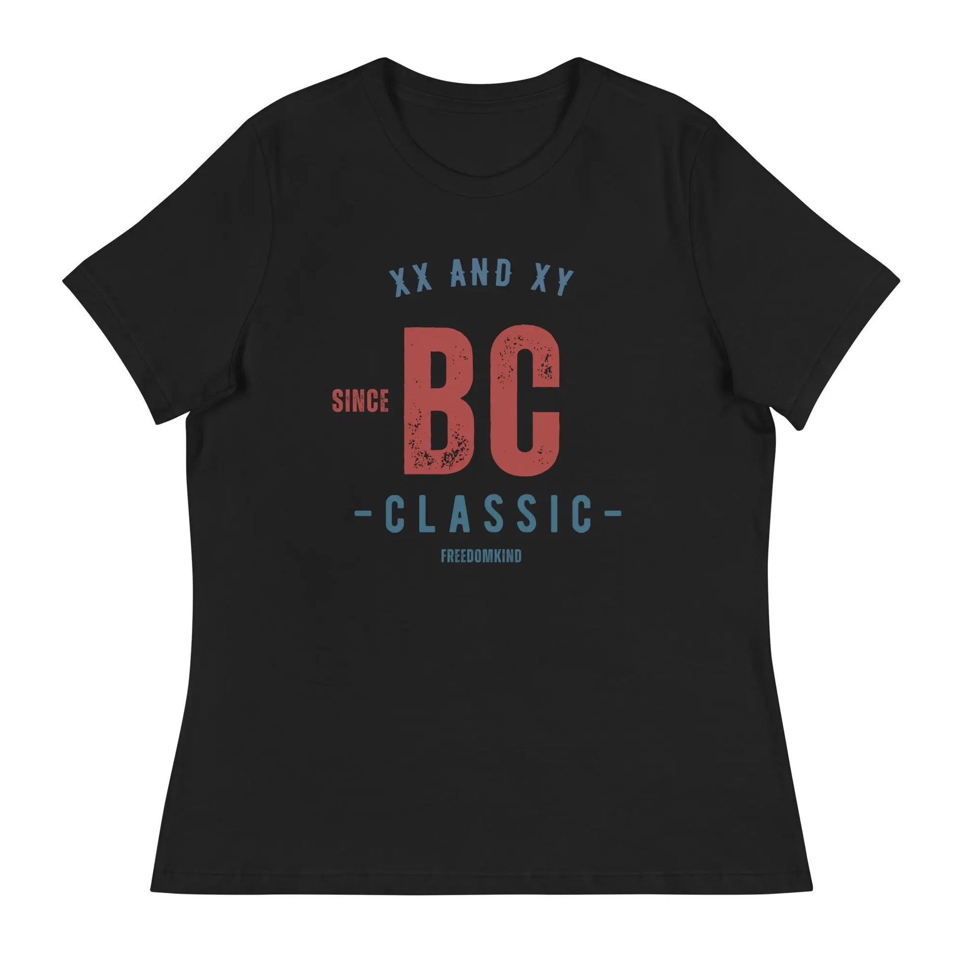 Women's Relaxed T-Shirt: 'XX & XY Since BC - Classic' | Freedom Kind - Image #3