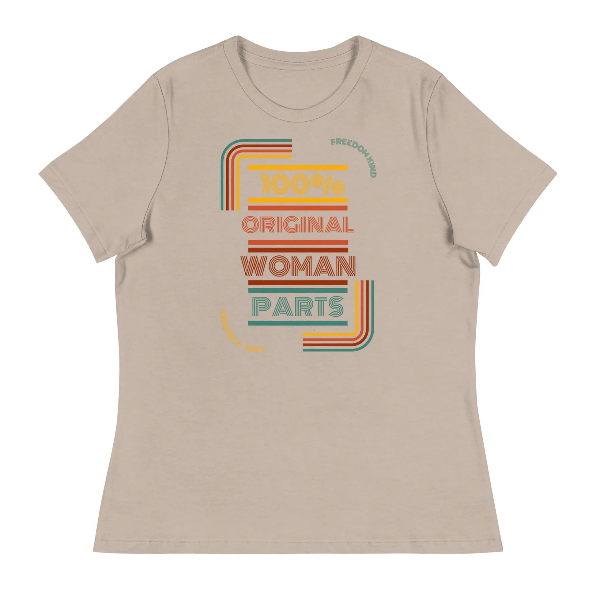 100% Original Woman Parts Women's Relaxed T-Shirt | Freedom Kind Apparel - Image #6