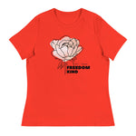 Freedom Kind Anti - Tyranny Peonies Women's Relaxed T-Shirt - Image #2