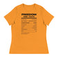 FK Food Label Women's Relaxed T-Shirt | Freedom Kind Apparel - Image #11