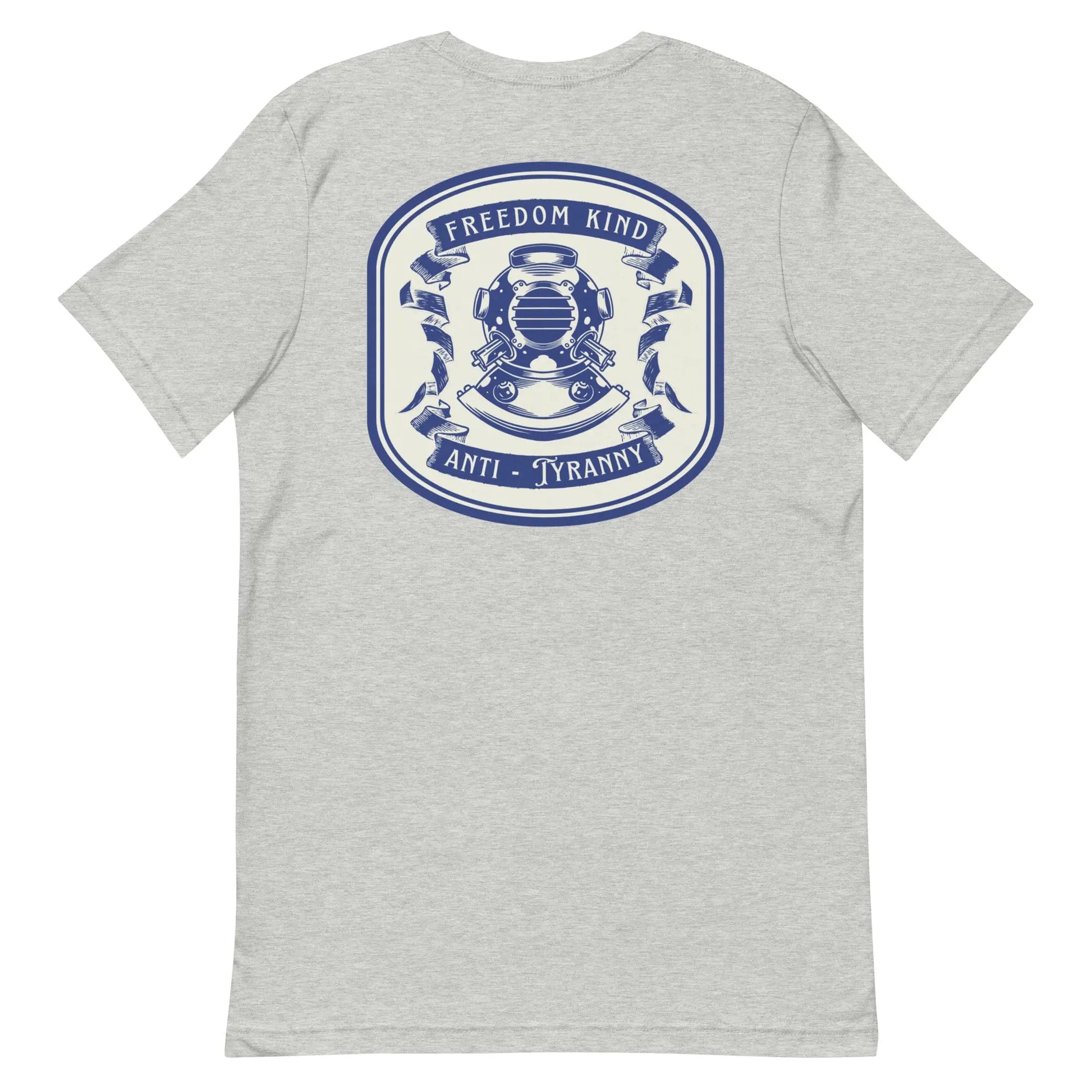 Freedom Kind Anti - Tyranny Vintage Scuba Logo T-shirt - Image #23