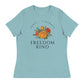 Freedom Kind Anti - Tyranny Spring Flowers Women's Relaxed T-Shirt - Image #12