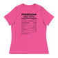 FK Food Label Women's Relaxed T-Shirt | Freedom Kind Apparel - Image #6