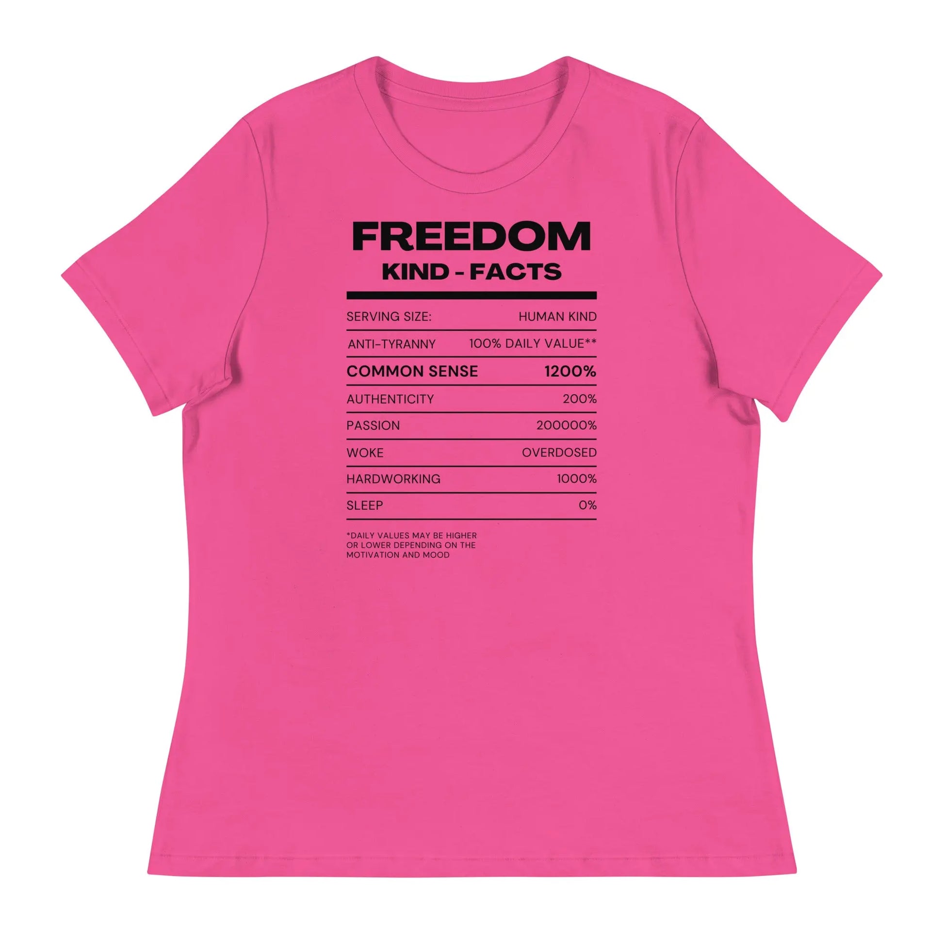 FK Food Label Women's Relaxed T-Shirt | Freedom Kind Apparel - Image #6