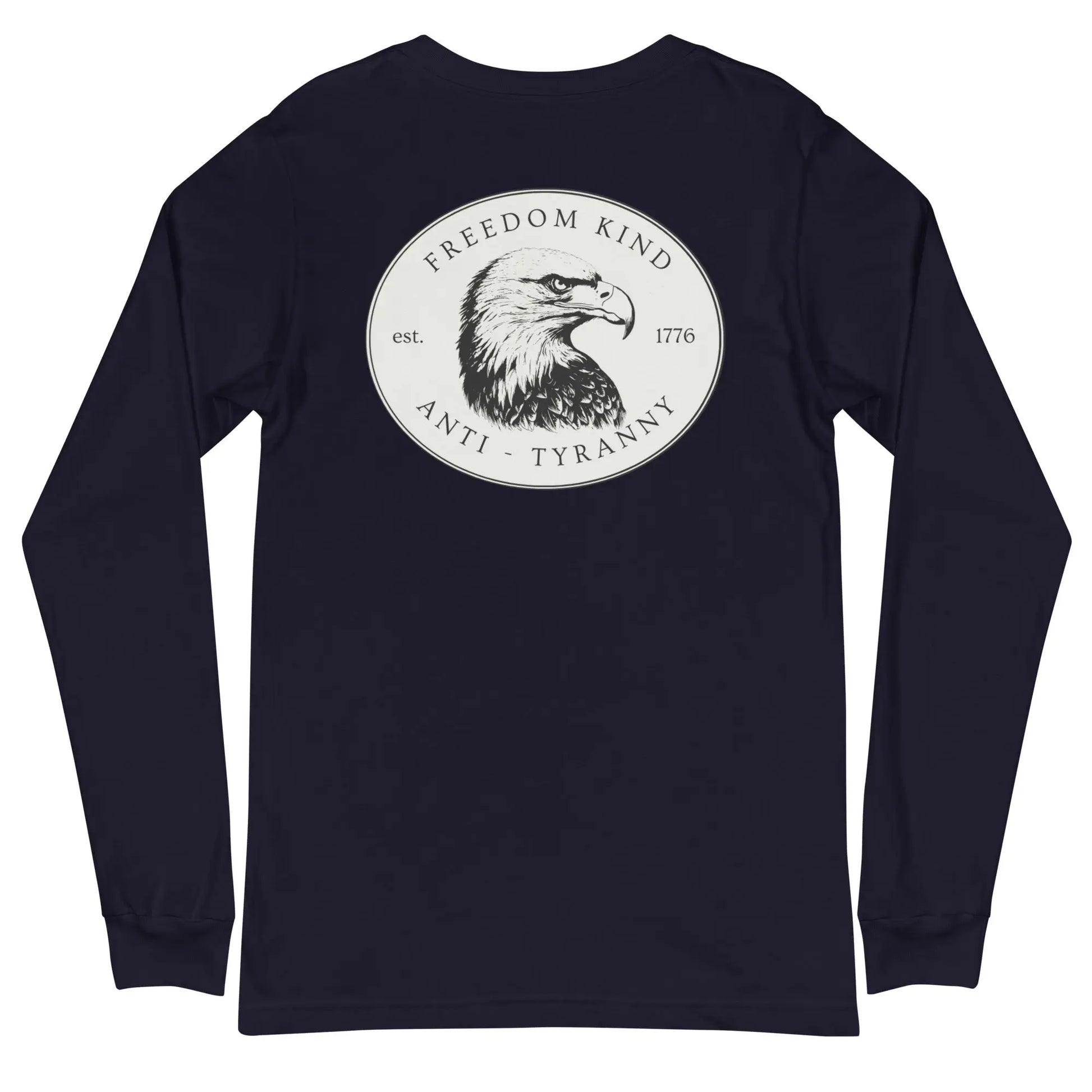 Freedom Kind Bald Eagle Logo Long Sleeve Tee - Image #5