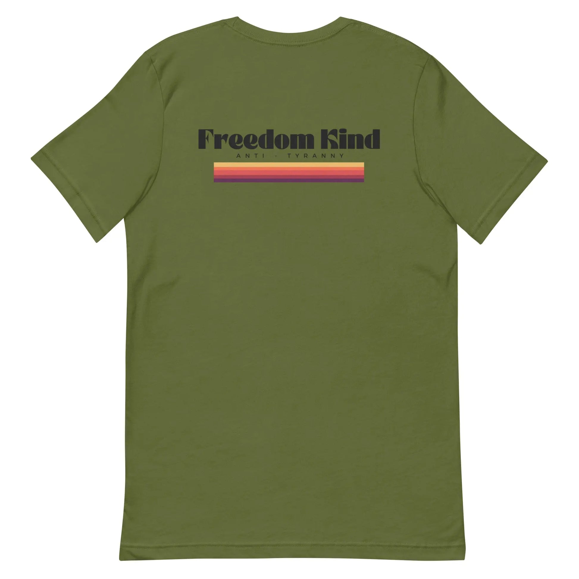 Freedom Kind Anti - Tyranny Sunset Banner T-shirt - Image #3