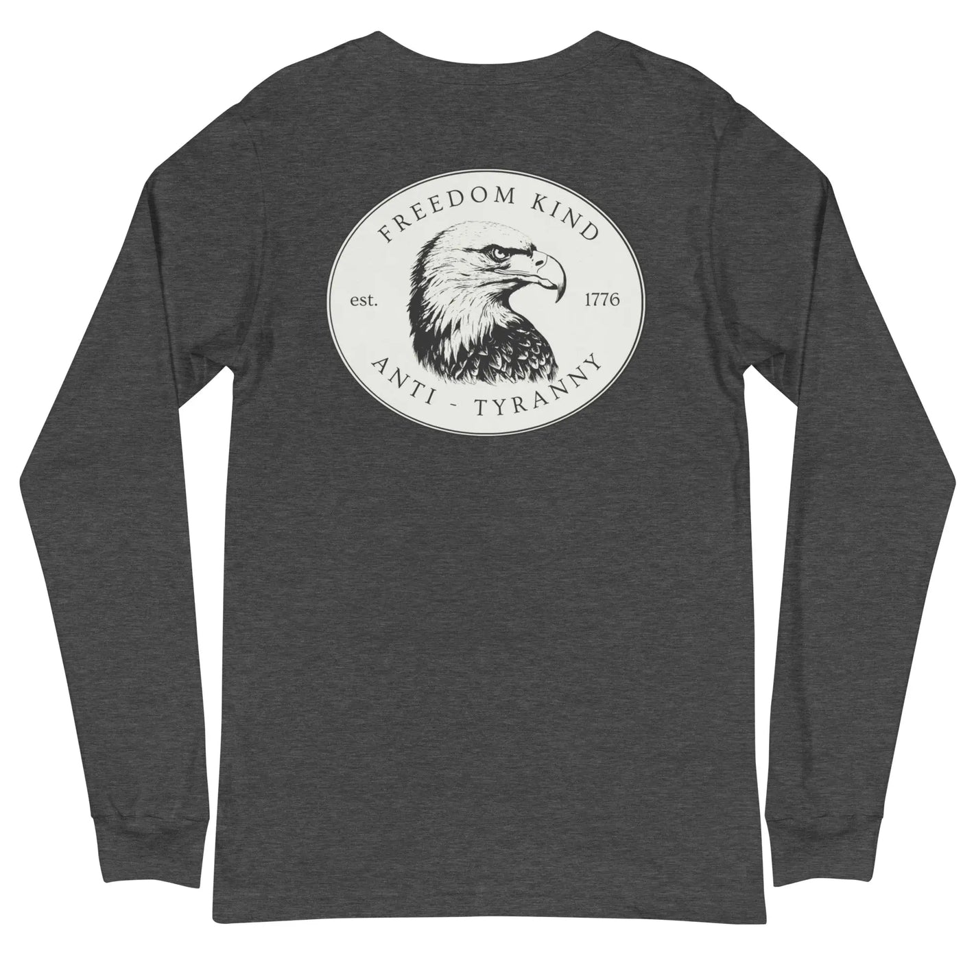 Freedom Kind Bald Eagle Logo Long Sleeve Tee - Image #1