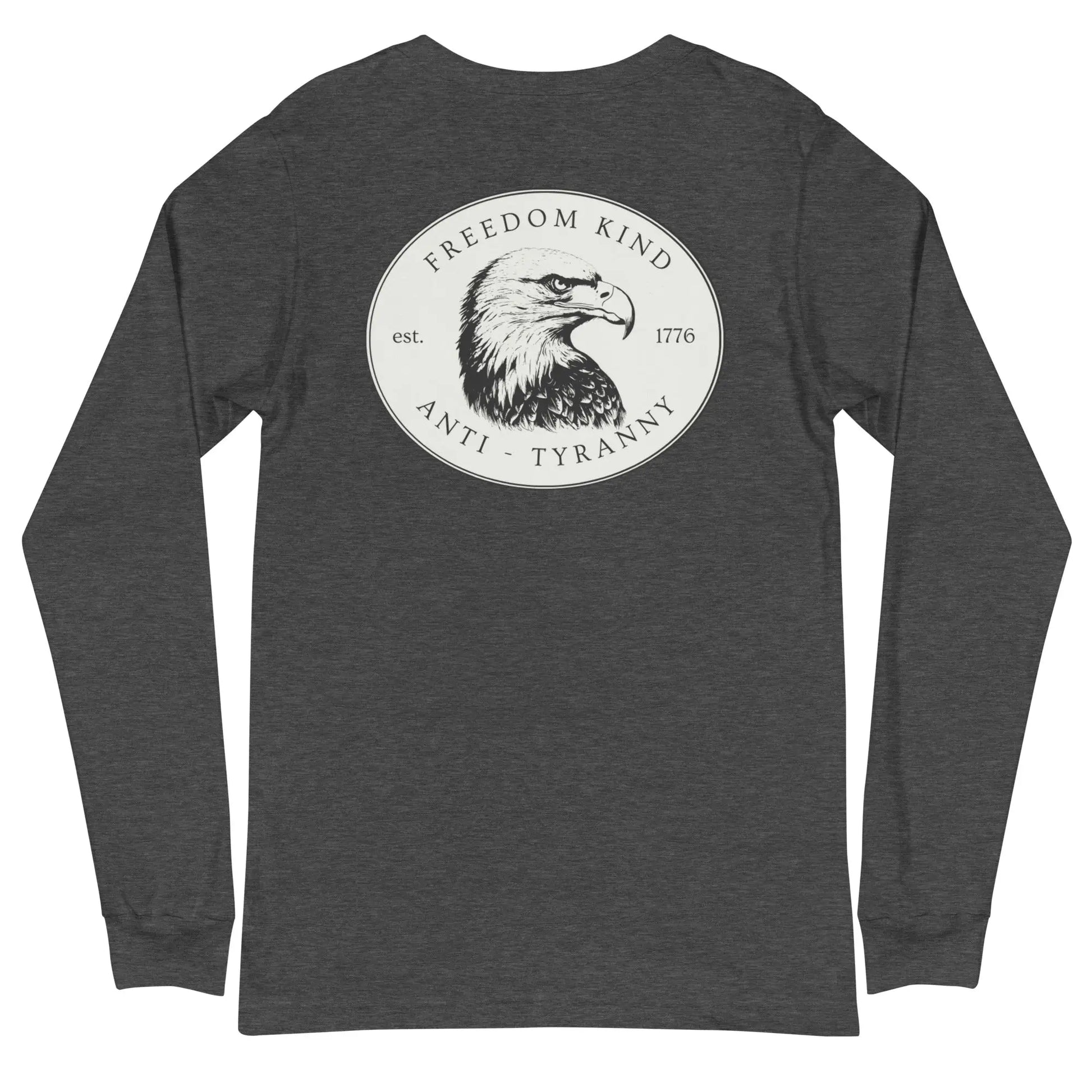 Freedom Kind Bald Eagle Logo Long Sleeve Tee - Image #1