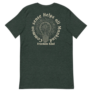 Liberty T-shirt: 'Common Sense Helps All Mankind' | Freedom Kind Apparel - Image #1