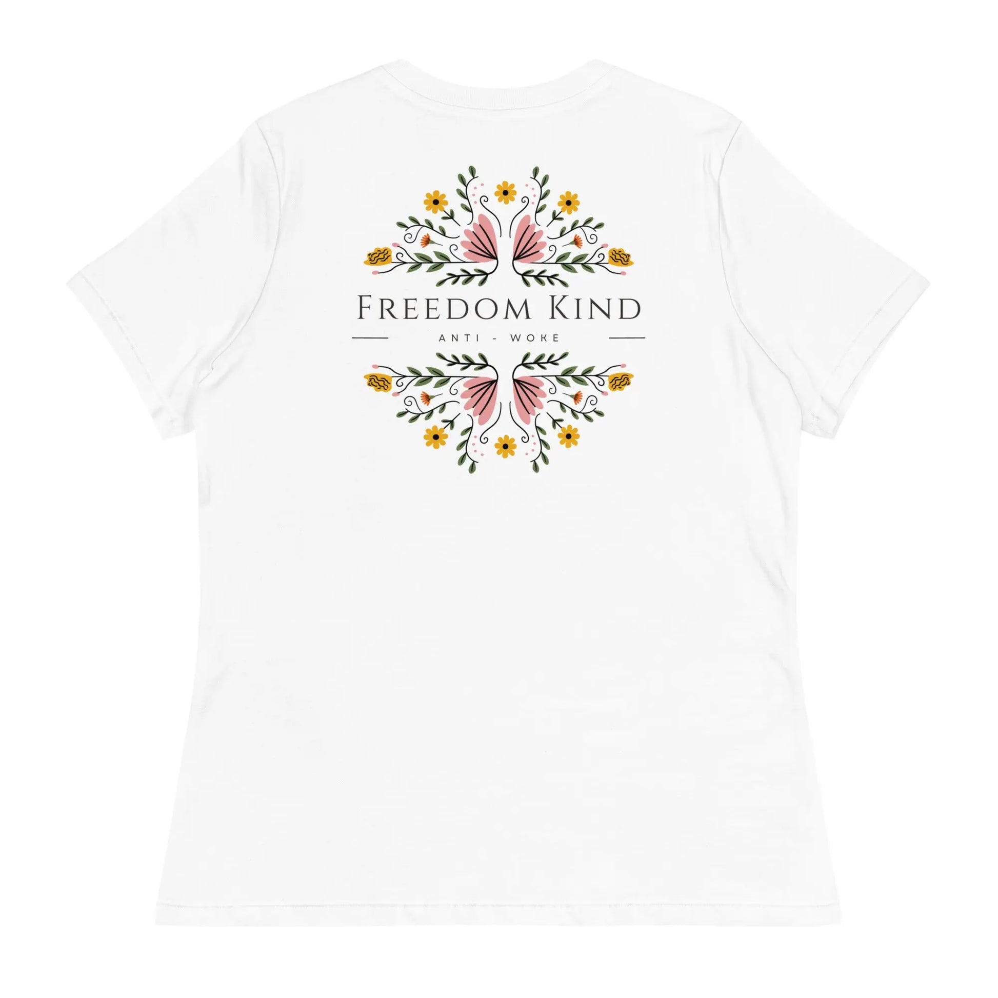 Freedom Kind Anti - Woke Women's Relaxed T-Shirt - Image #32