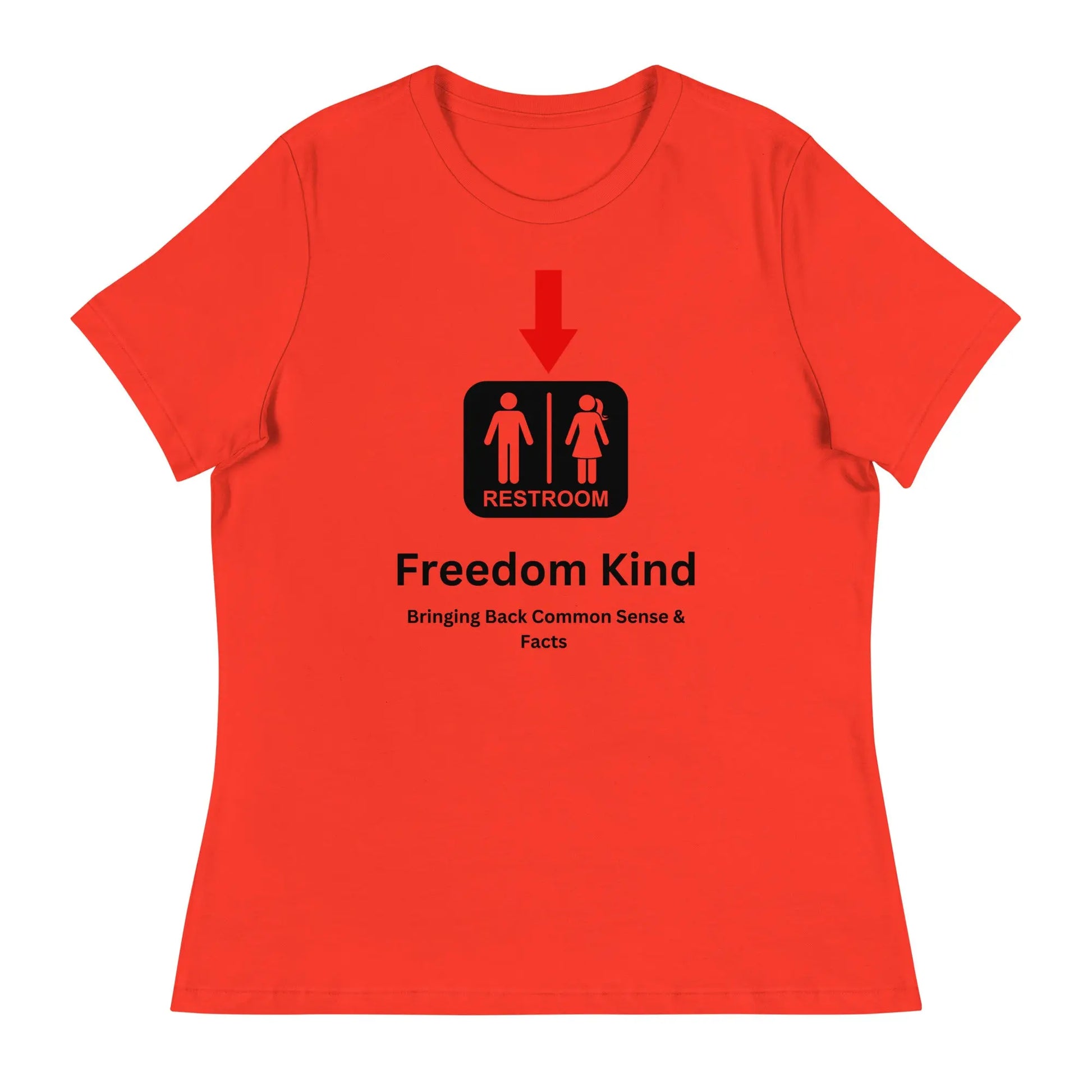 Just a Restroom Sign Women's Relaxed T-Shirt | Freedom Kind Apparel - Image #2