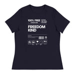 Women's Relaxed T-Shirt: 100% Human Kind | Freedom Kind Apparel - Image #2