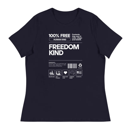 Women's Relaxed T-Shirt: 100% Human Kind | Freedom Kind Apparel - Image #2