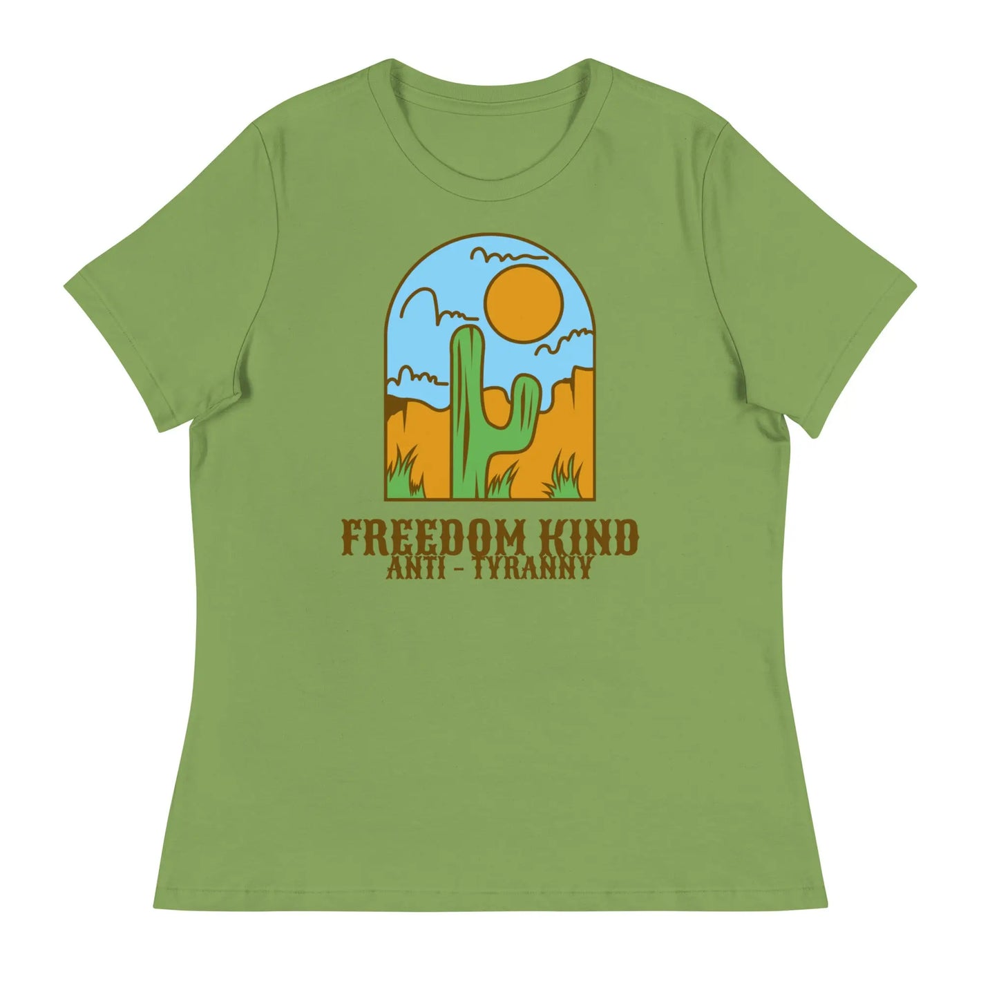 Cactus Women's Relaxed T-Shirt | Freedom Kind Apparel - Image #1