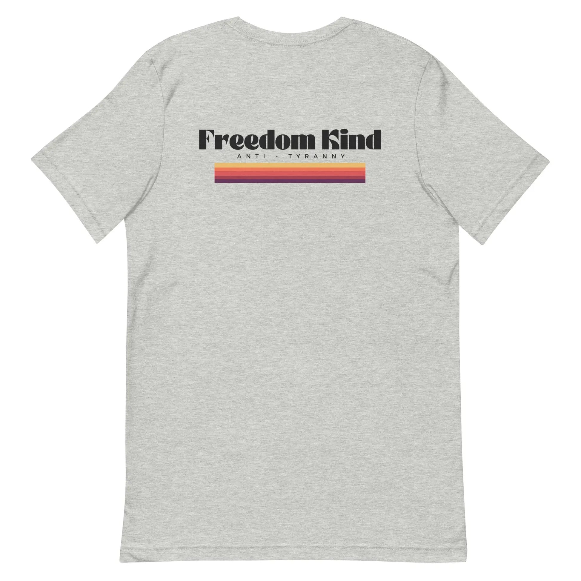 Freedom Kind Anti - Tyranny Sunset Banner T-shirt - Image #1