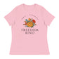 Freedom Kind Anti - Tyranny Spring Flowers Women's Relaxed T-Shirt - Image #20