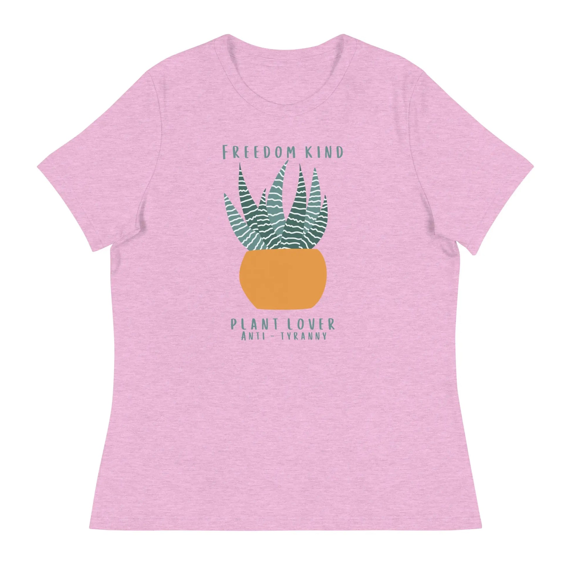 Women's Relaxed T-Shirt: Plant Lover Anti-Tyranny | Freedom Kind Apparel - Image #12
