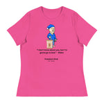 Joe Biden Quote Women's Relaxed T-Shirt: 'I Don't Know About You, But I'm Gonna Go To Bed.' | Freedom Kind - Image #4