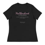Women's Relaxed T-Shirt: 'Motherhood in Progress' | 'I'm Not Carrying an Egg, It's a Baby!' | Freedom Kind - Image #1