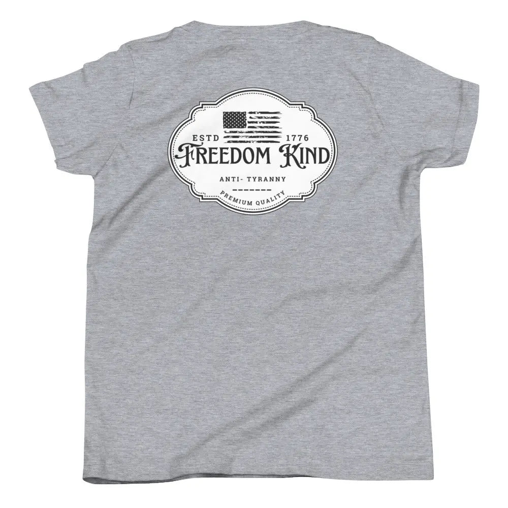 Anti-Tyranny 'Premium Quality' Youth Short Sleeve T-Shirt | Freedom Kind Apparel - Image #1