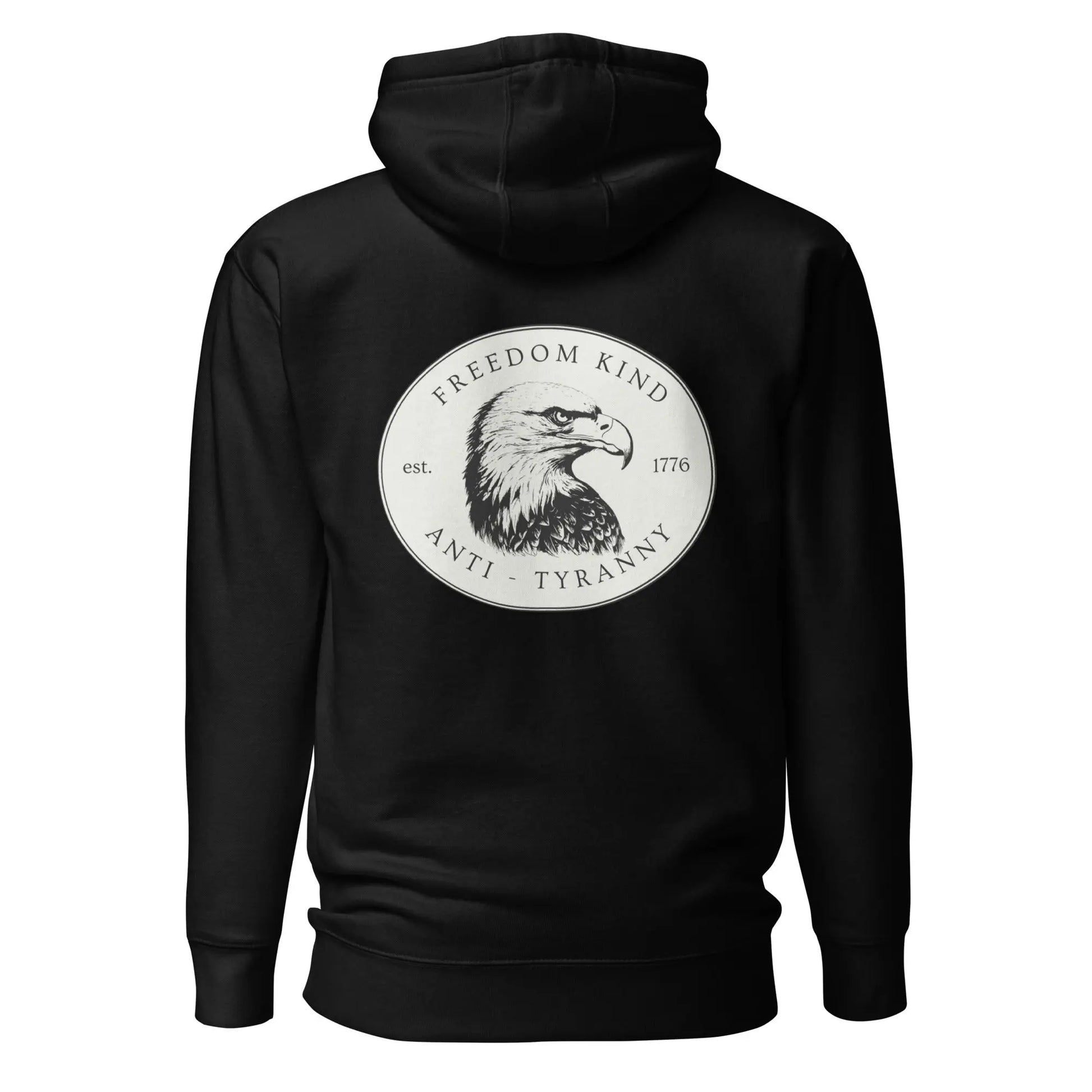 Freedom Kind Bald Eagle Logo Hoodie - Image #3