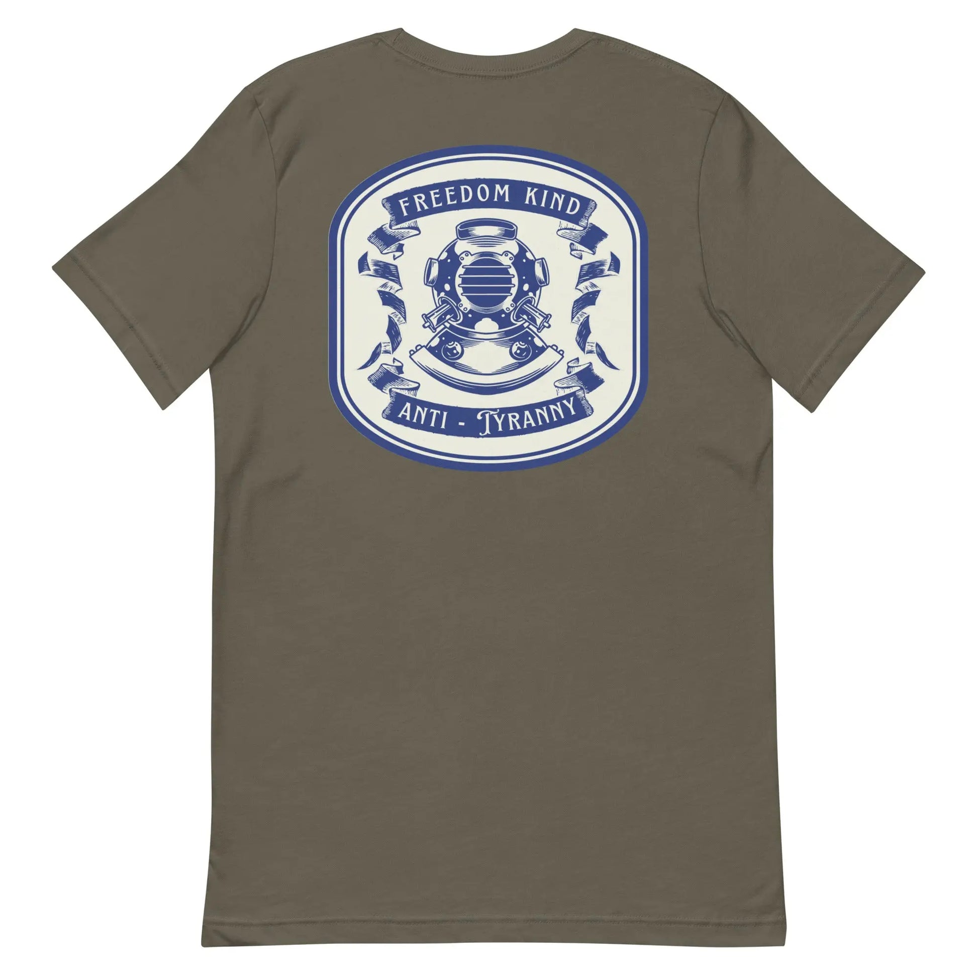Freedom Kind Anti - Tyranny Vintage Scuba Logo T-shirt - Image #5