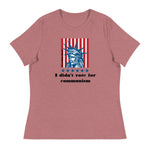 Women's Relaxed T-Shirt: 'I Didn't Vote For Communism' | Freedom Kind - Image #5