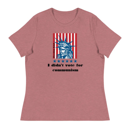 Women's Relaxed T-Shirt: 'I Didn't Vote For Communism' | Freedom Kind - Image #5