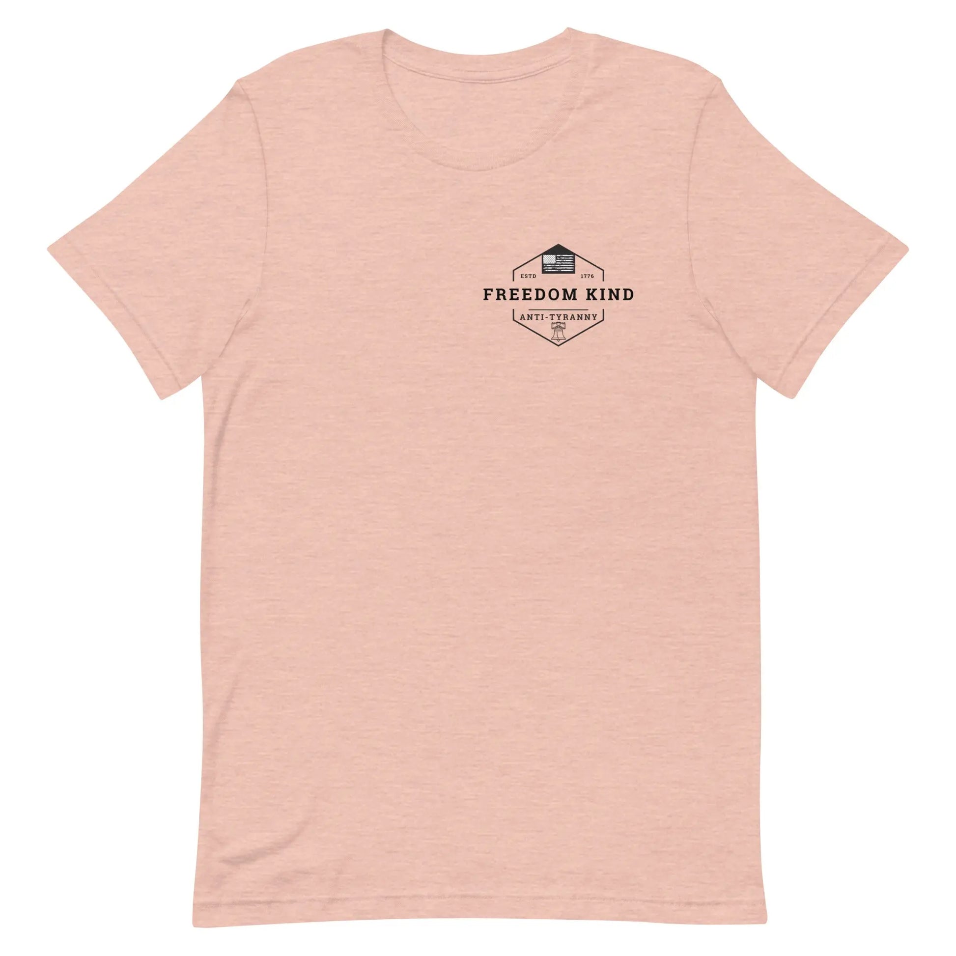 Freedom Kind Anti - Tyranny Liberty Bell American Flag Logo T-shirt - Image #18