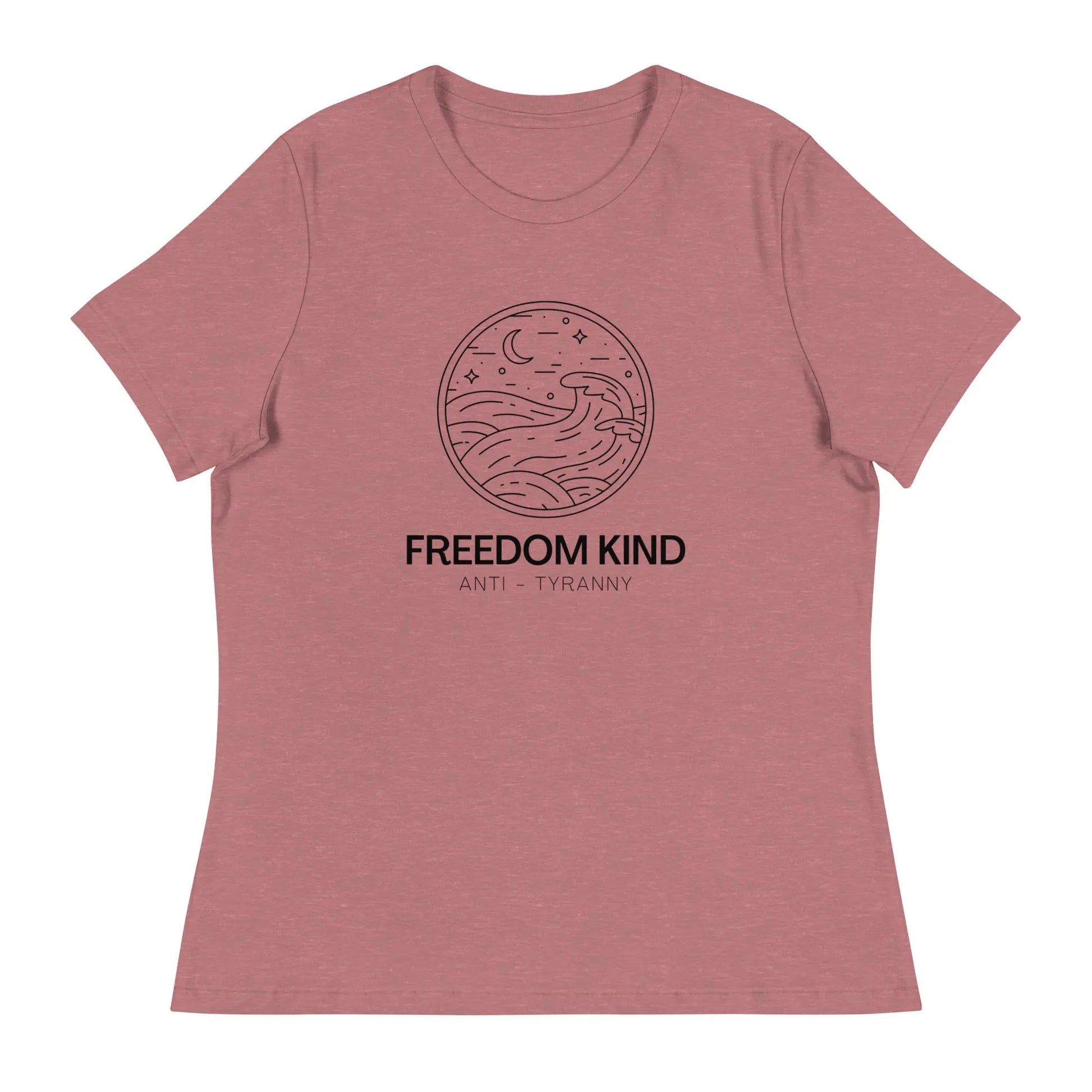 Women's Relaxed T-Shirt: Night Seas | Freedom Kind Apparel - Image #8
