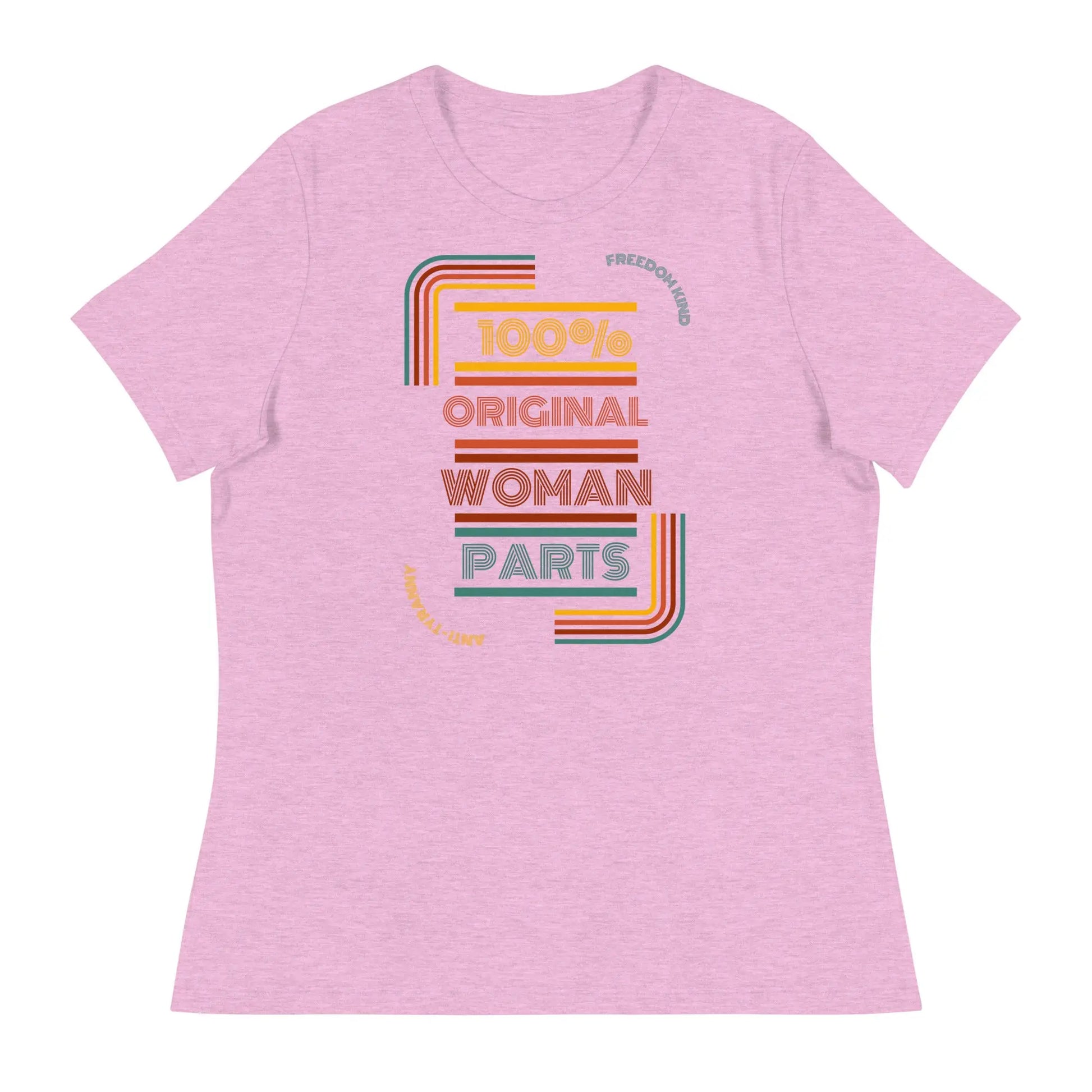 100% Original Woman Parts Women's Relaxed T-Shirt | Freedom Kind Apparel - Image #7