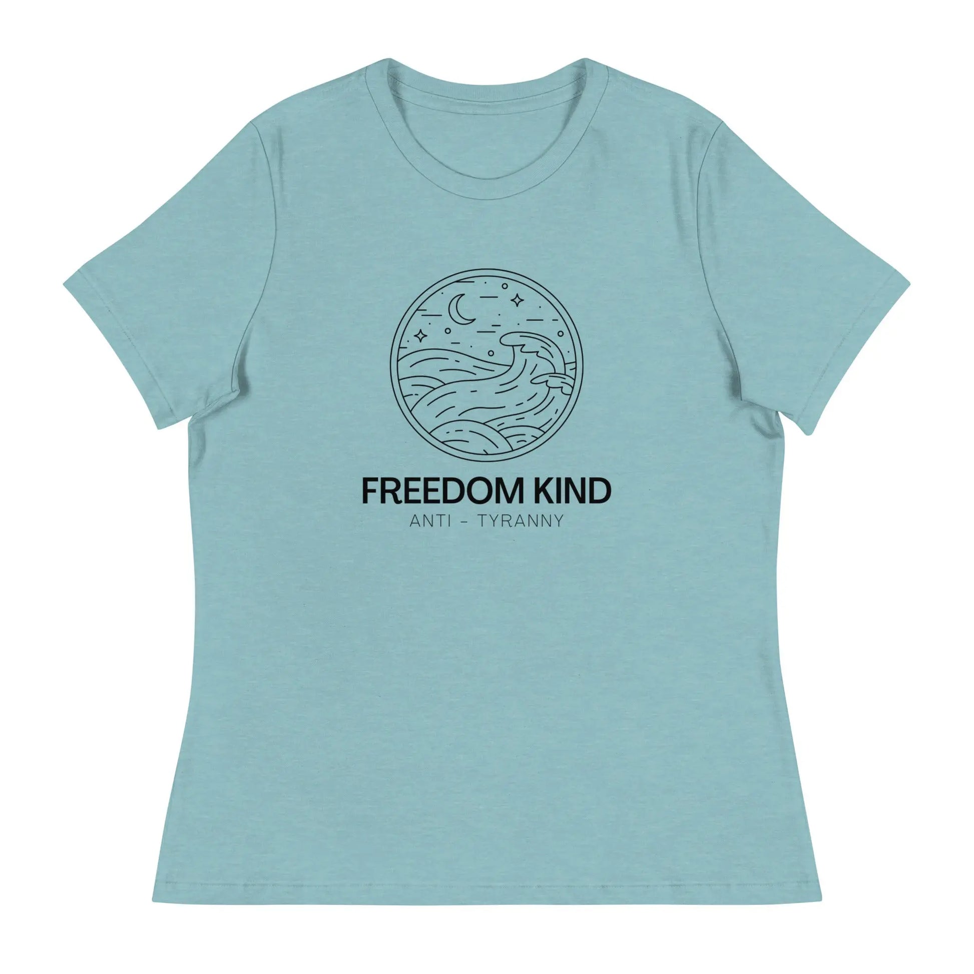 Women's Relaxed T-Shirt: Night Seas | Freedom Kind Apparel - Image #14