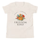 Freedom Kind Anti - Tyranny Spring Flowers Youth Short Sleeve T-Shirt - Image #1