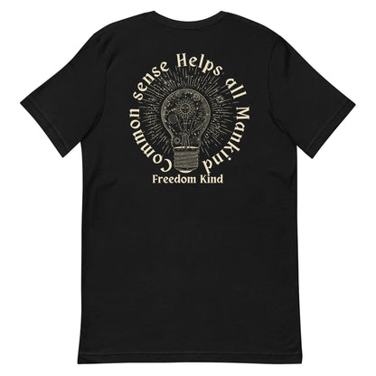 Liberty T-shirt: 'Common Sense Helps All Mankind' | Freedom Kind Apparel - Image #5