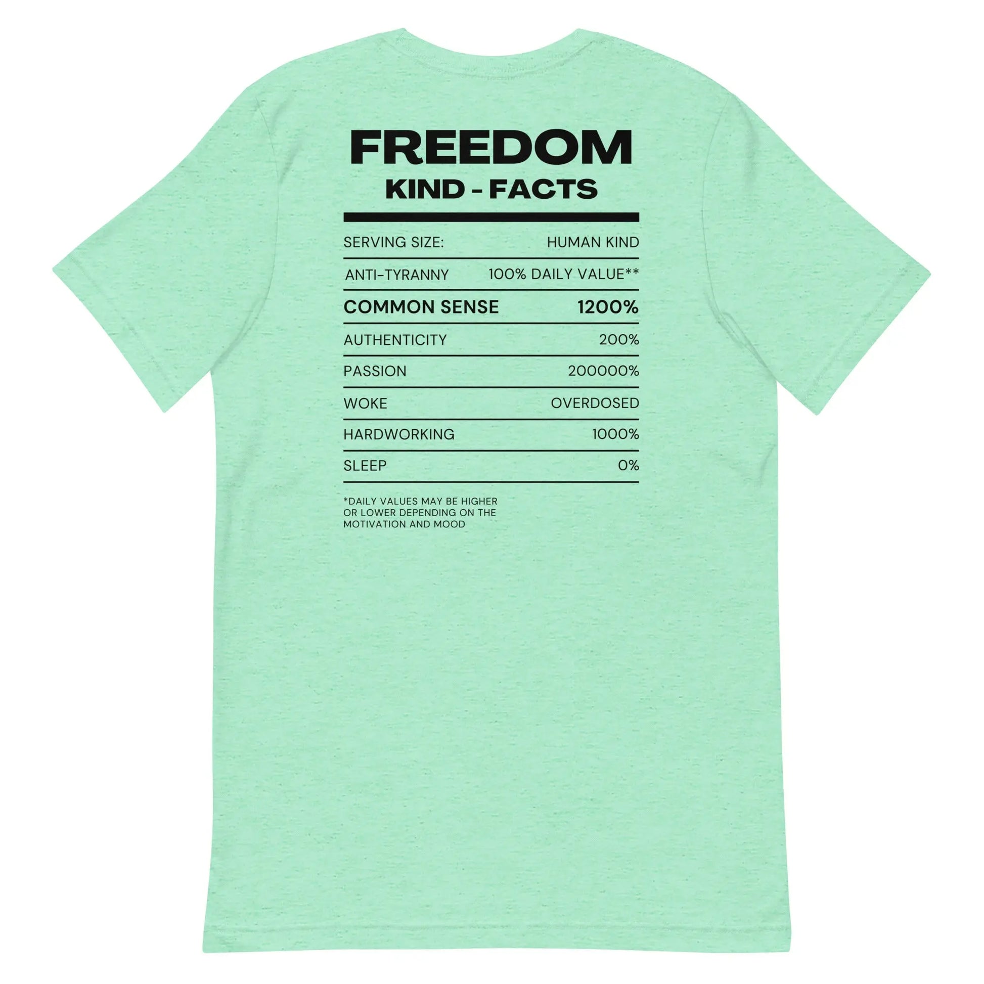 FK Food Label T-shirt | Freedom Kind Apparel - Image #45