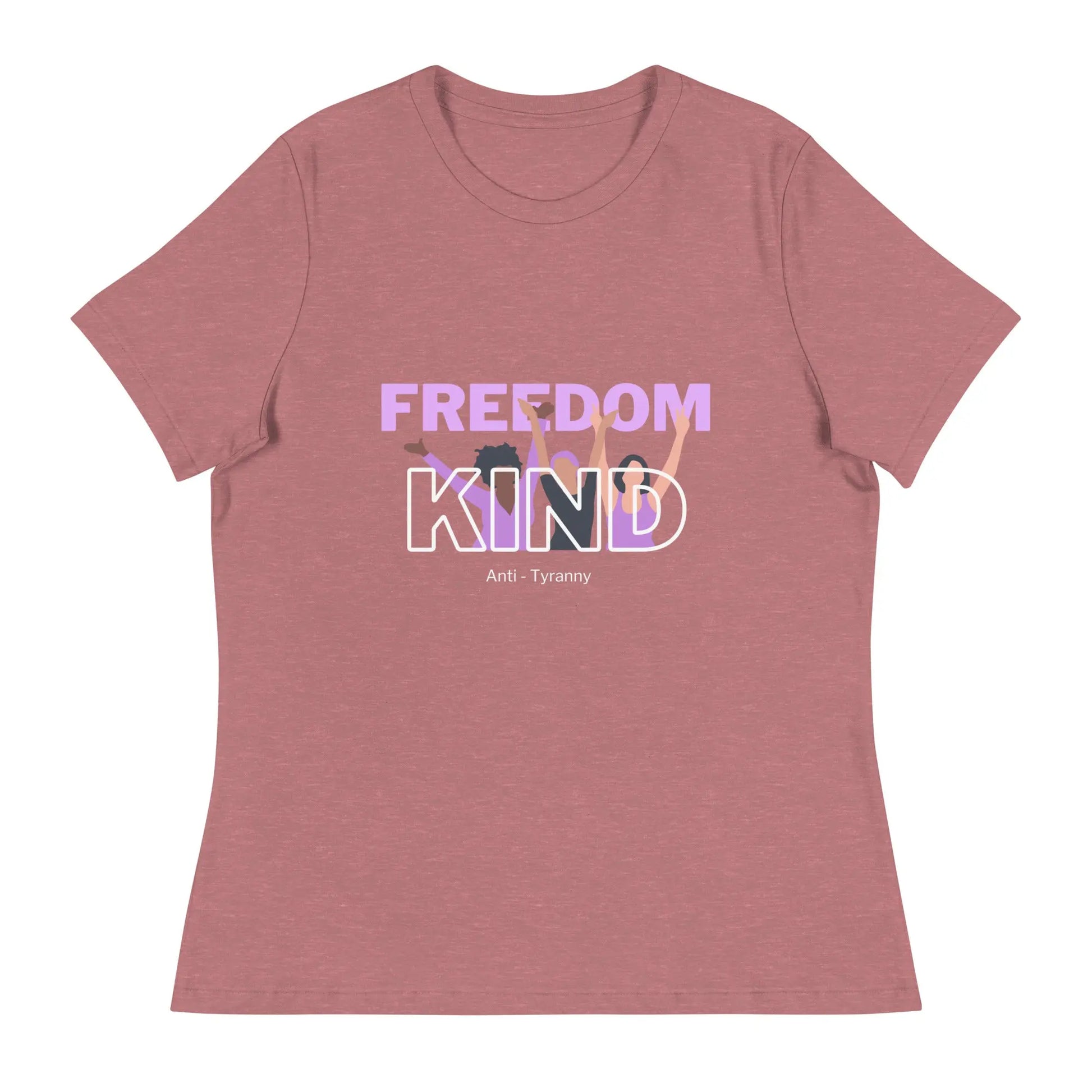 Women's Relaxed T-Shirt: Anti-Tyranny Celebration | Freedom Kind Apparel - Image #4